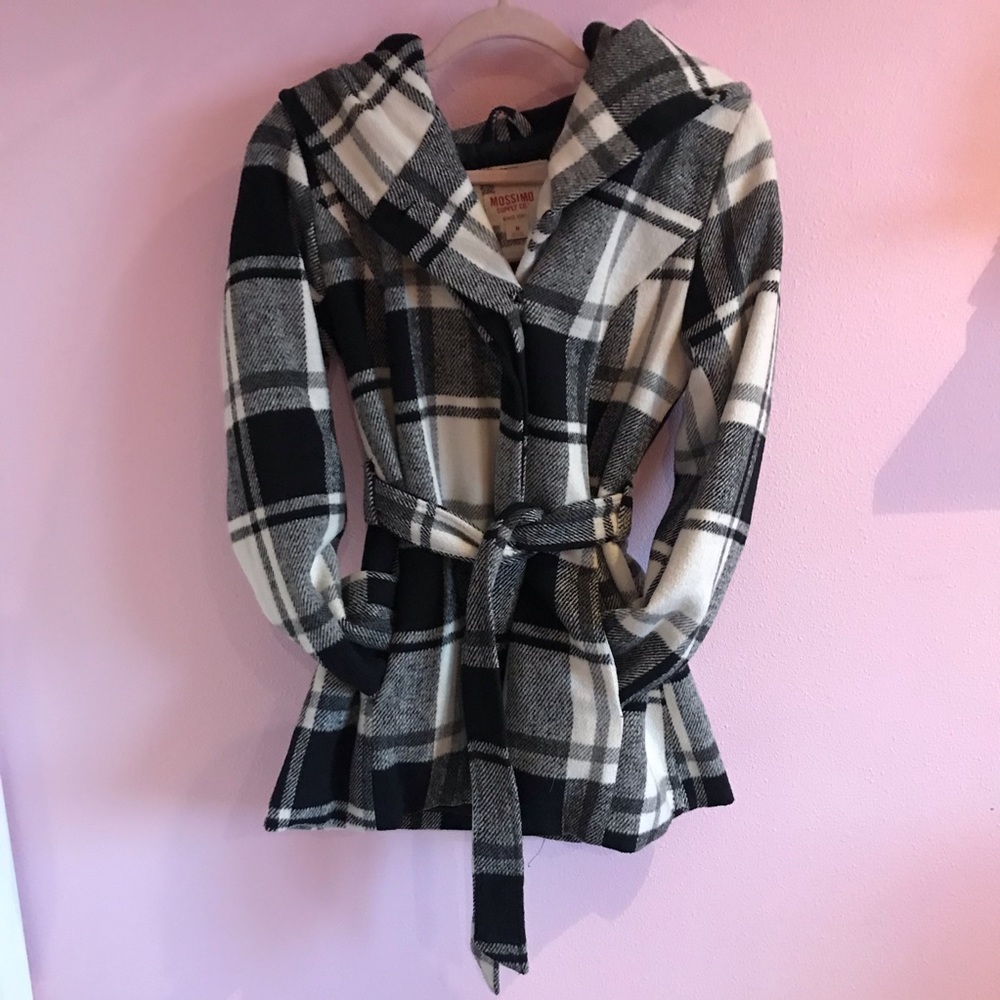plaid coat